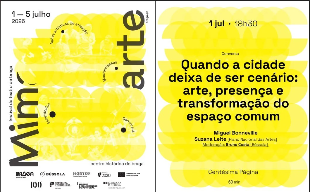 Quando a cidade deixa de ser cenário: arte, presença e transformação do espaço comum @ Livraria Centésima