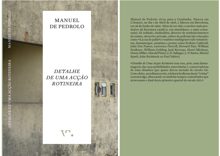 Apresentação de "Detalhe de Uma Acção Rotineira" de Manuel de Pedrolo @ Livraria Centésima Página