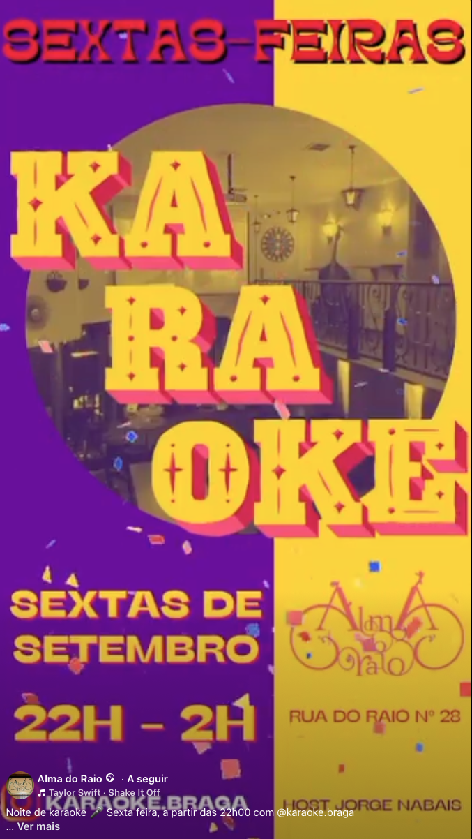 Noite de Karaoke @ Alma do Raio