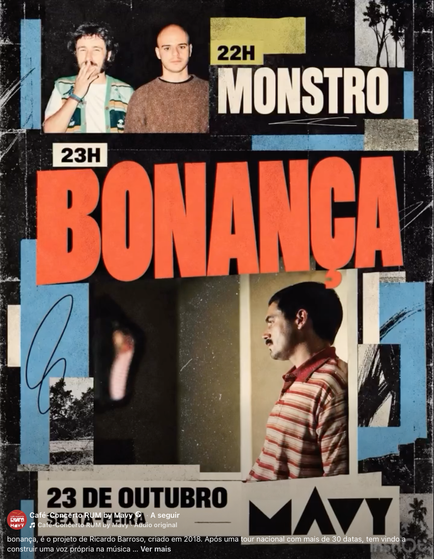 Bonança + Monstro | Música @ Café-Concerto RUM by MAVY