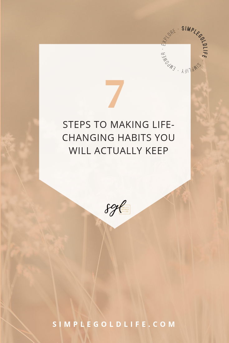 When we implement new and healthy habits in our lives, we become happier. Habits can also help simplify routines and increase productivity. What's the key to forming habits and keeping them? These simple steps! Plus don't forget your free Yearly Happiness Tracker and Monthly Habit Tracker. Read More at SimpleGoldLife.com