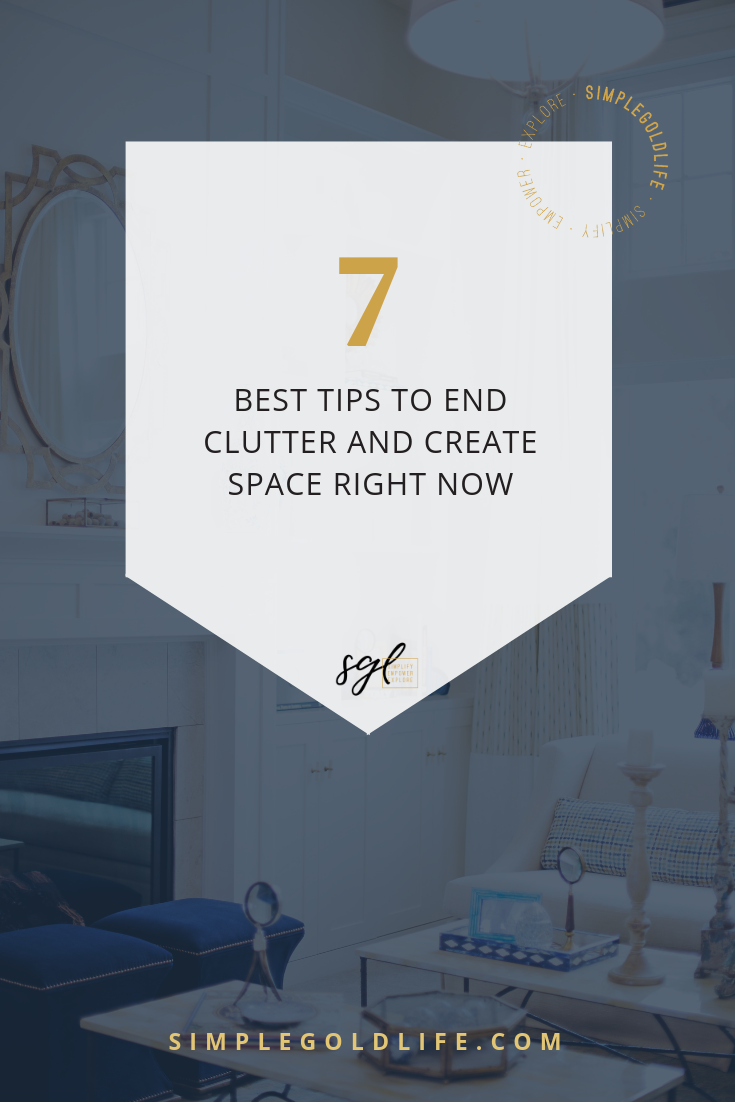 There are people who like to plan and there are people who like to just do! So if you're ready to start your decluttering journey, here are the Seven Best Decluttering Tips to get you on your way! Read more about SimpleGoldLife.com