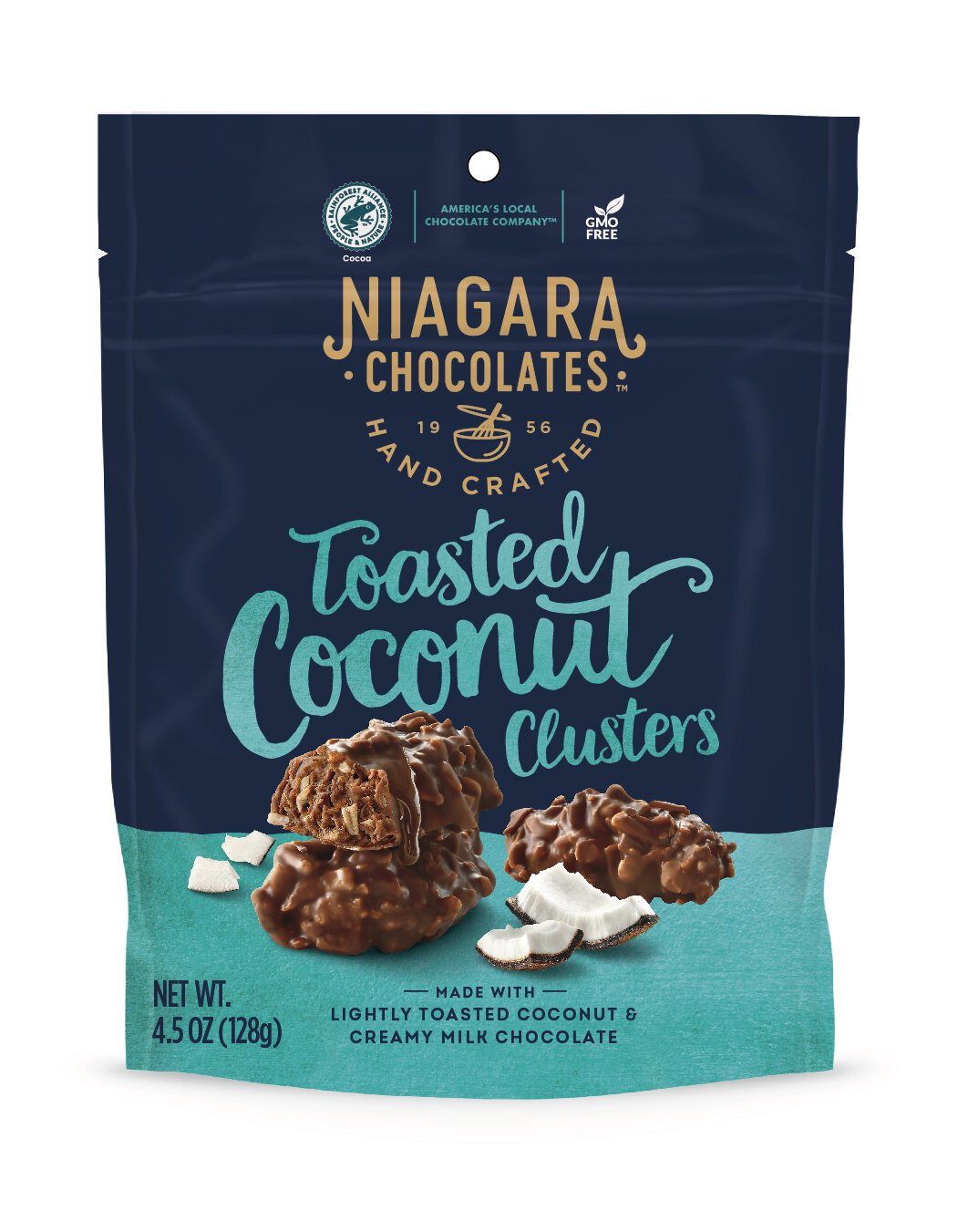 50300 - Niagara Milk Chocolate and Toasted Coconut Clusters Stand-Up Bag 4.5oz.jpg