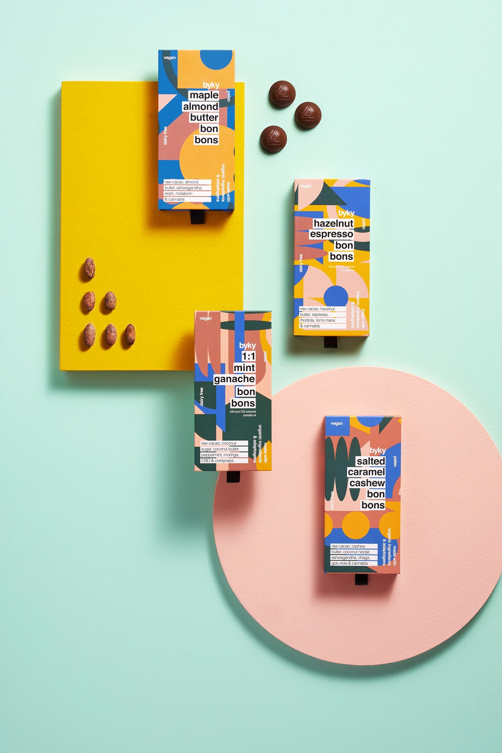 Adam Krauth Photo - Commercial Photography - Boston, MA - Still Life - Product Photography - Colorful packaging, and colorful shapes.