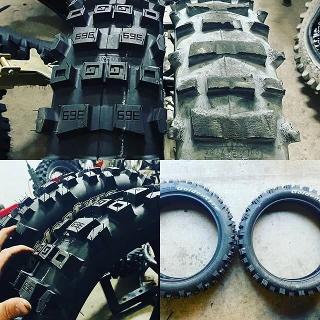 A great report from a guy who knows a thing or two about gummy tires.
Reposted from @readytoriderentals The Goldentyre Gt369Kx Gummy held up phenomenally. Took lots of gnarly AZ rocky abuse, which is rare for a gummy. About 20-25hrs of hard Enduro w