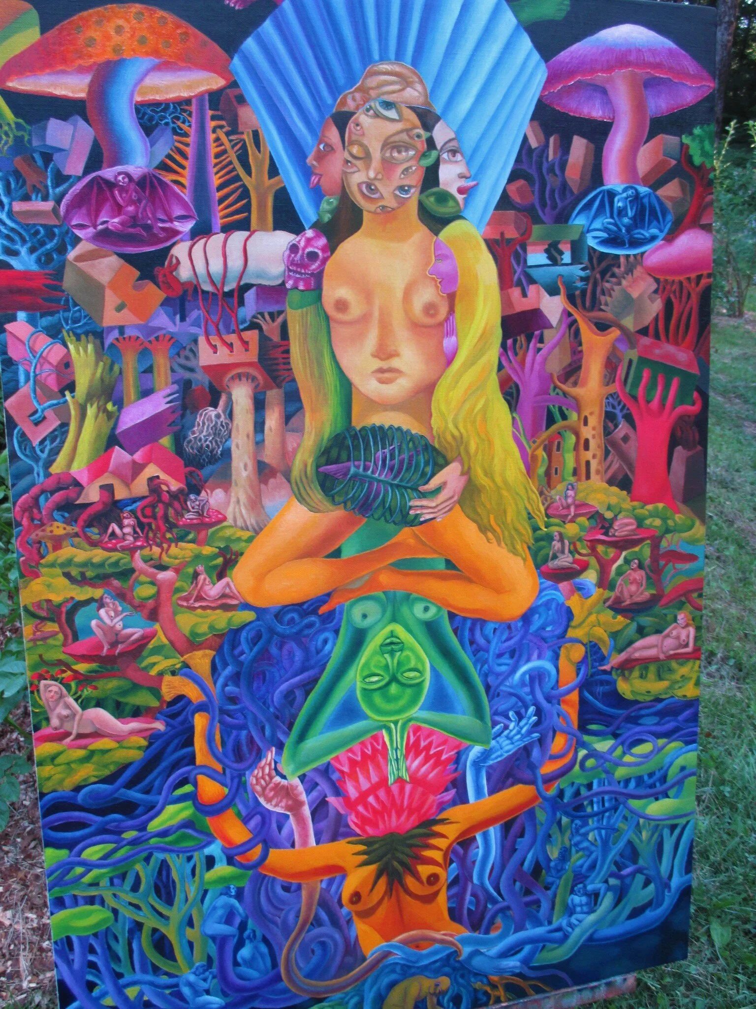 Girl-Buddha,World in a Prayer,Bird in a Cage