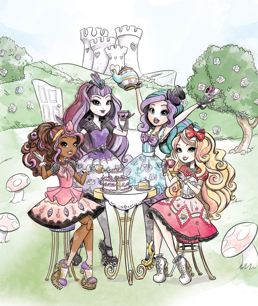 Cover illustration for Ever After High: The Hat-tastic Tea Party Planner