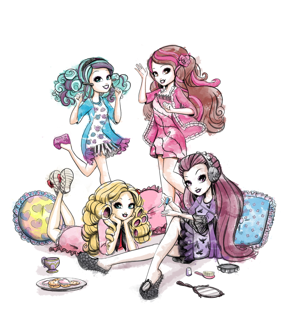 Cover illustration for Ever After High: The Sleepover Spellebration Party Planner