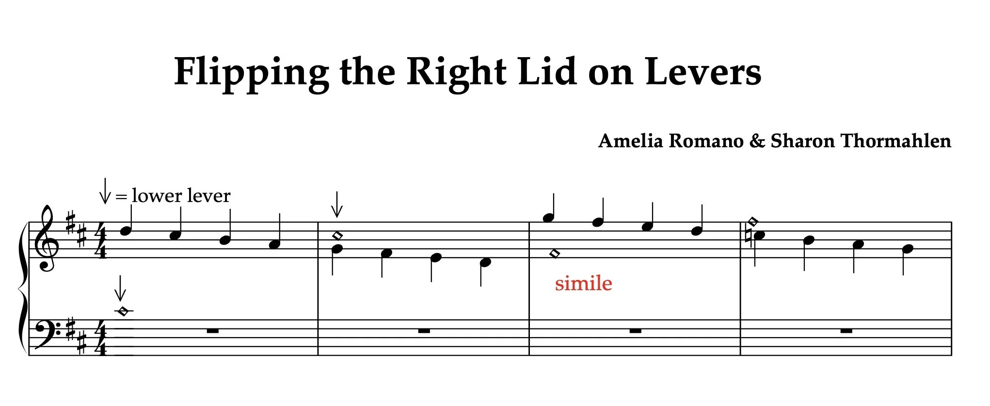 Lever Exercise Eb Tuning : Flipping the Lid on Levers (ascending)