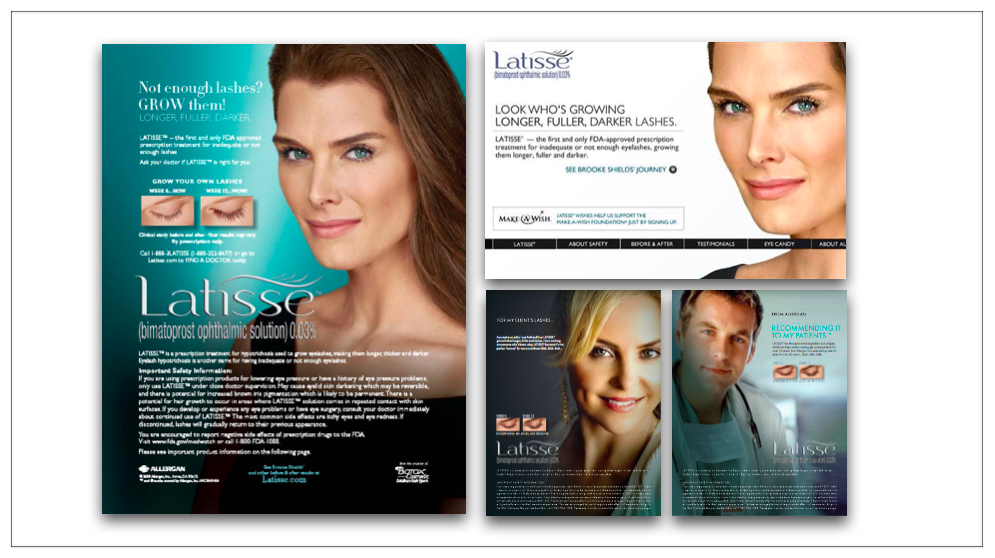 LATISSE CONSUMER & HEALTHCARE PROFESSIONAL PRINT