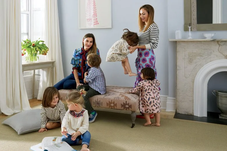 Co-founders of Maisonette with their children. Image Credit: Vogue