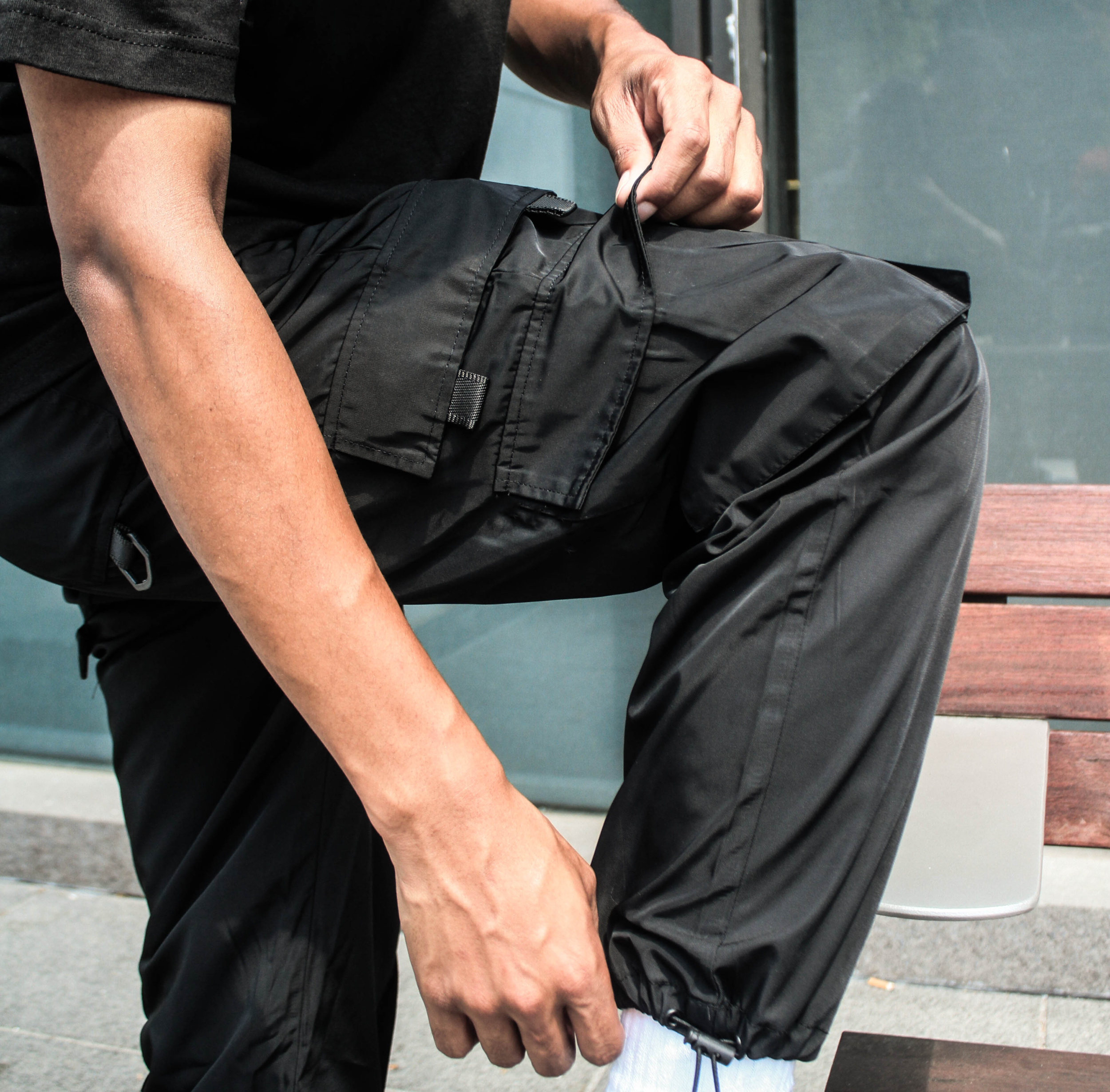 Premium Garment Dyed Tech Cargo Pants 
