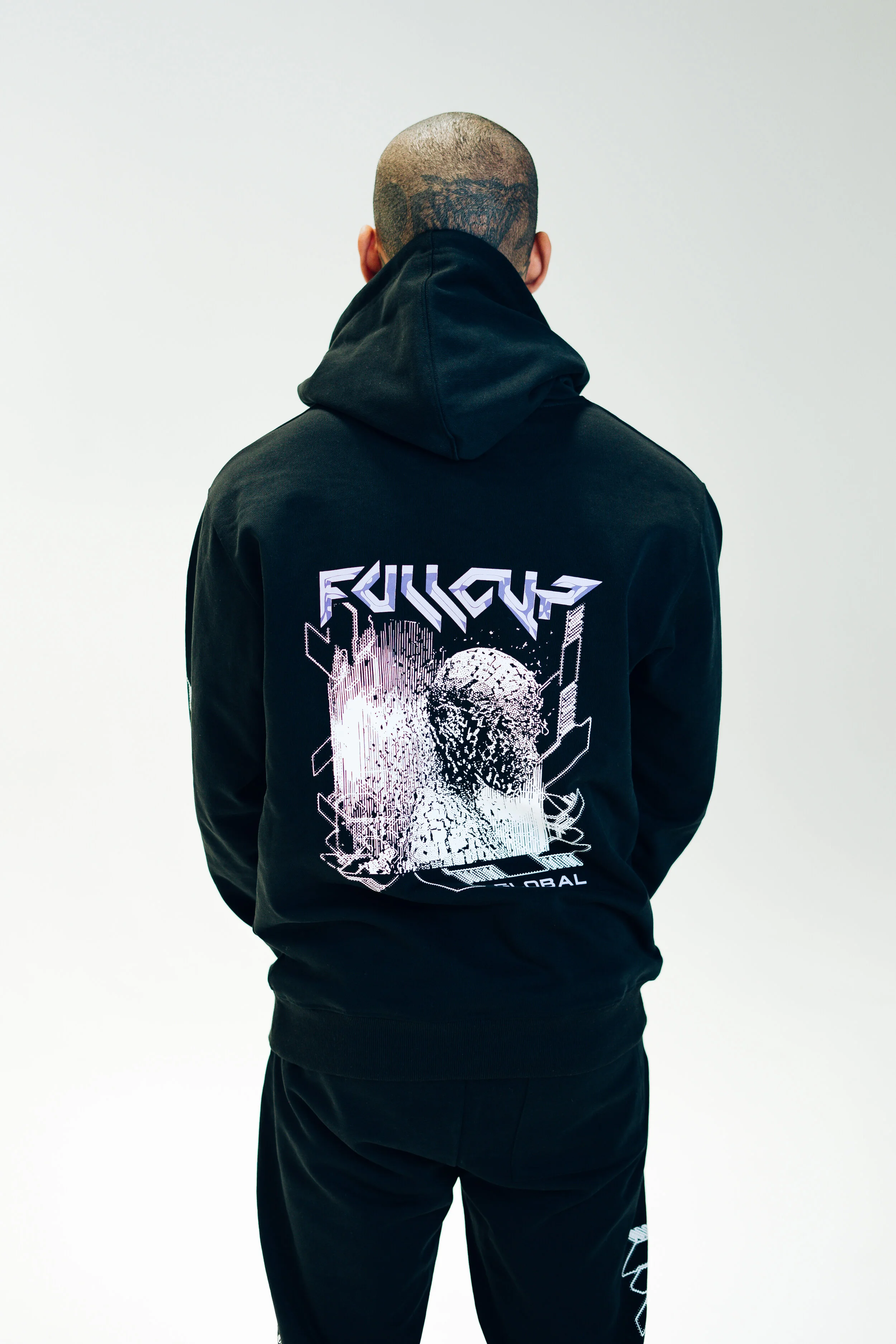 Embroidered Heavyweight Quick Strike Hoodie - Black