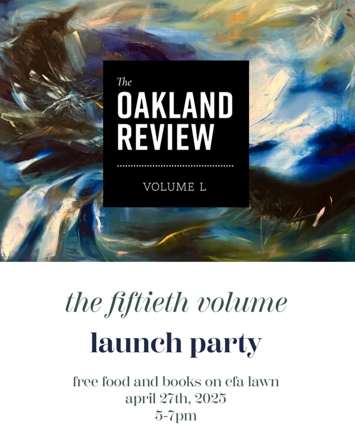 Please join us this weekend to launch our 50th issue!!