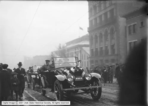 Botterill Auto Company, General Pershing in Hudson on State Street