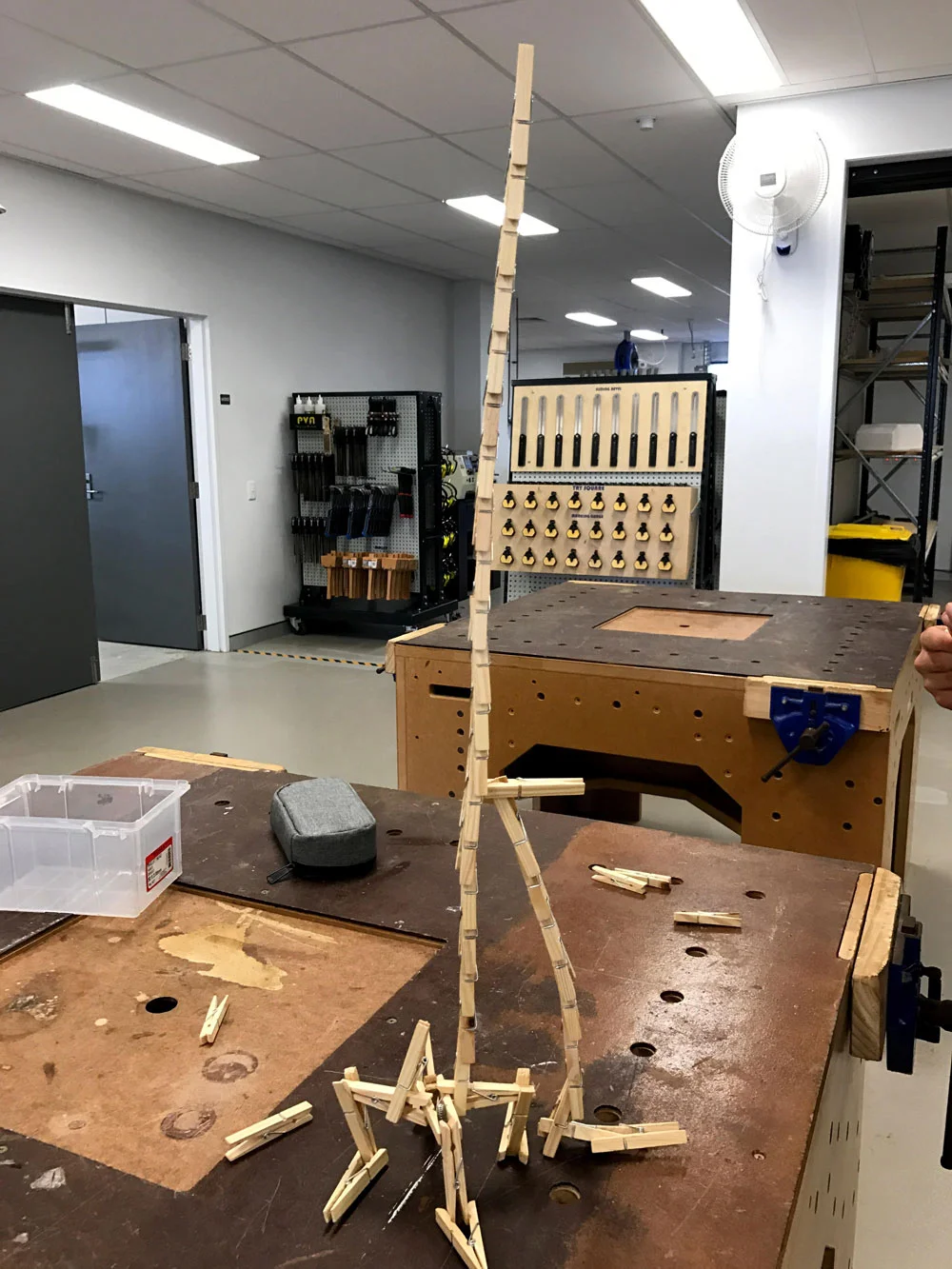 The winning tower at 900mm high.
