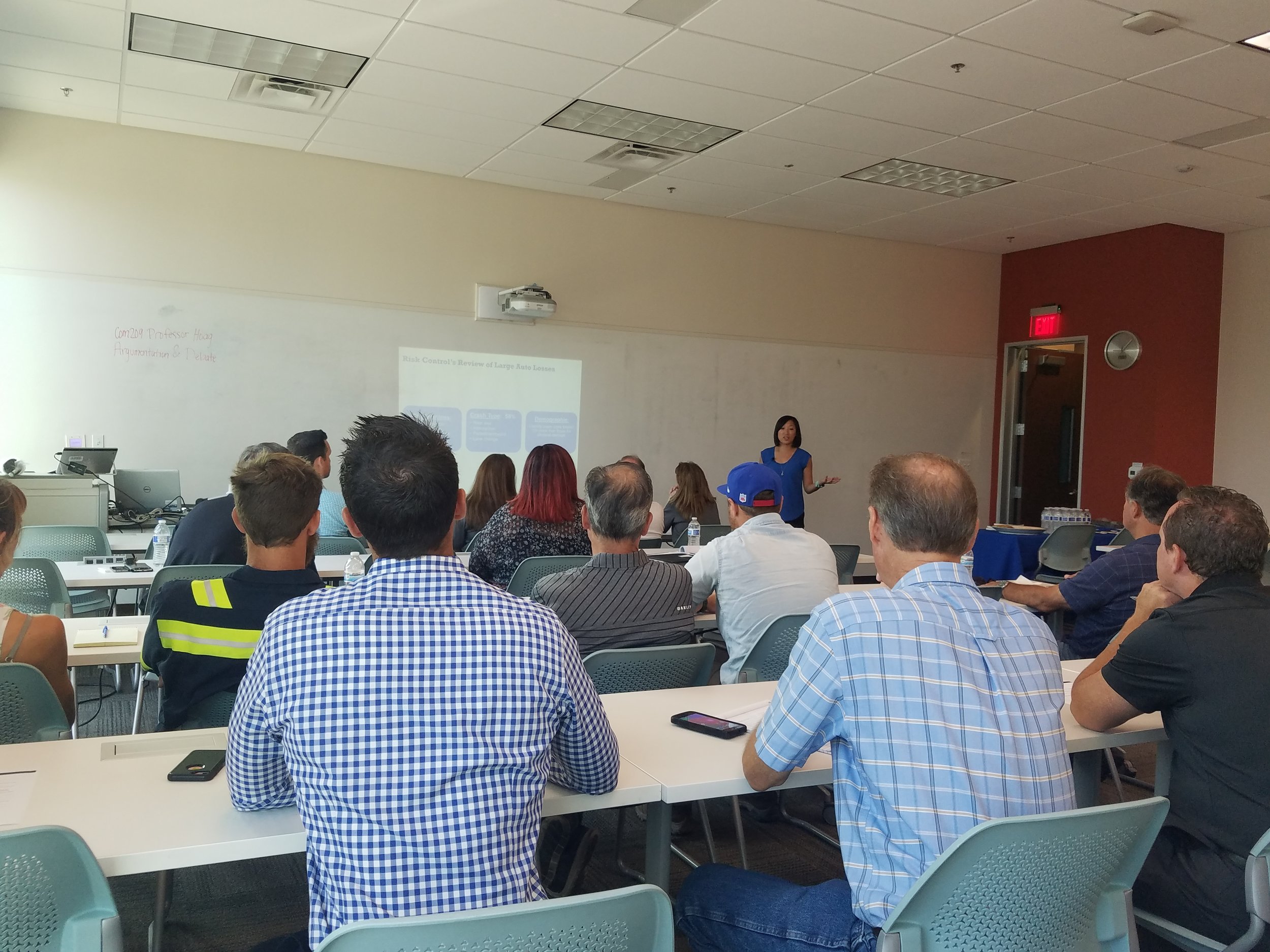 Fleet Safety Workshop View of Classroom audience with presenter in background