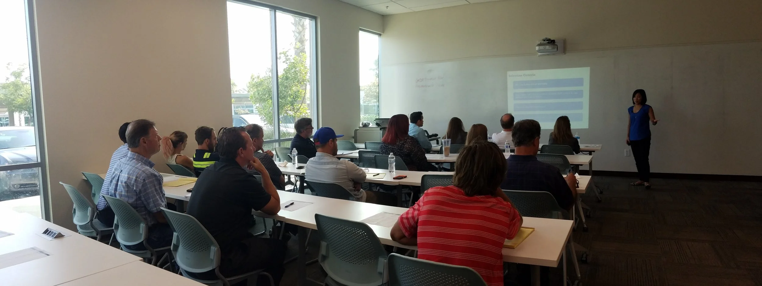 Fleet Safety Workshop View of Classroom audience with presenter in background