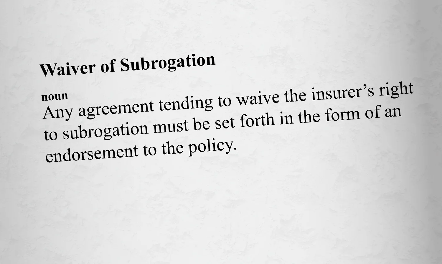 Understanding Waivers of Subrogation for Contractors — Rancho Mesa ...