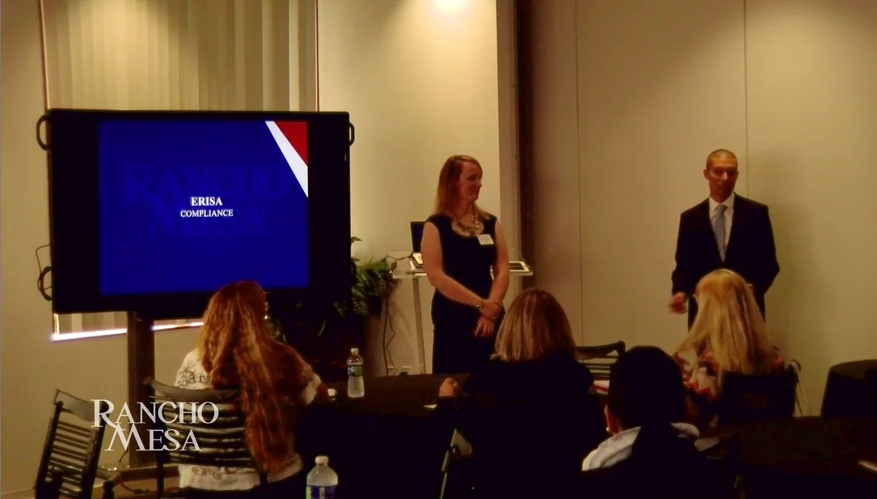 Barbara Ciudad and Shane Medlin speaking at the workshop.