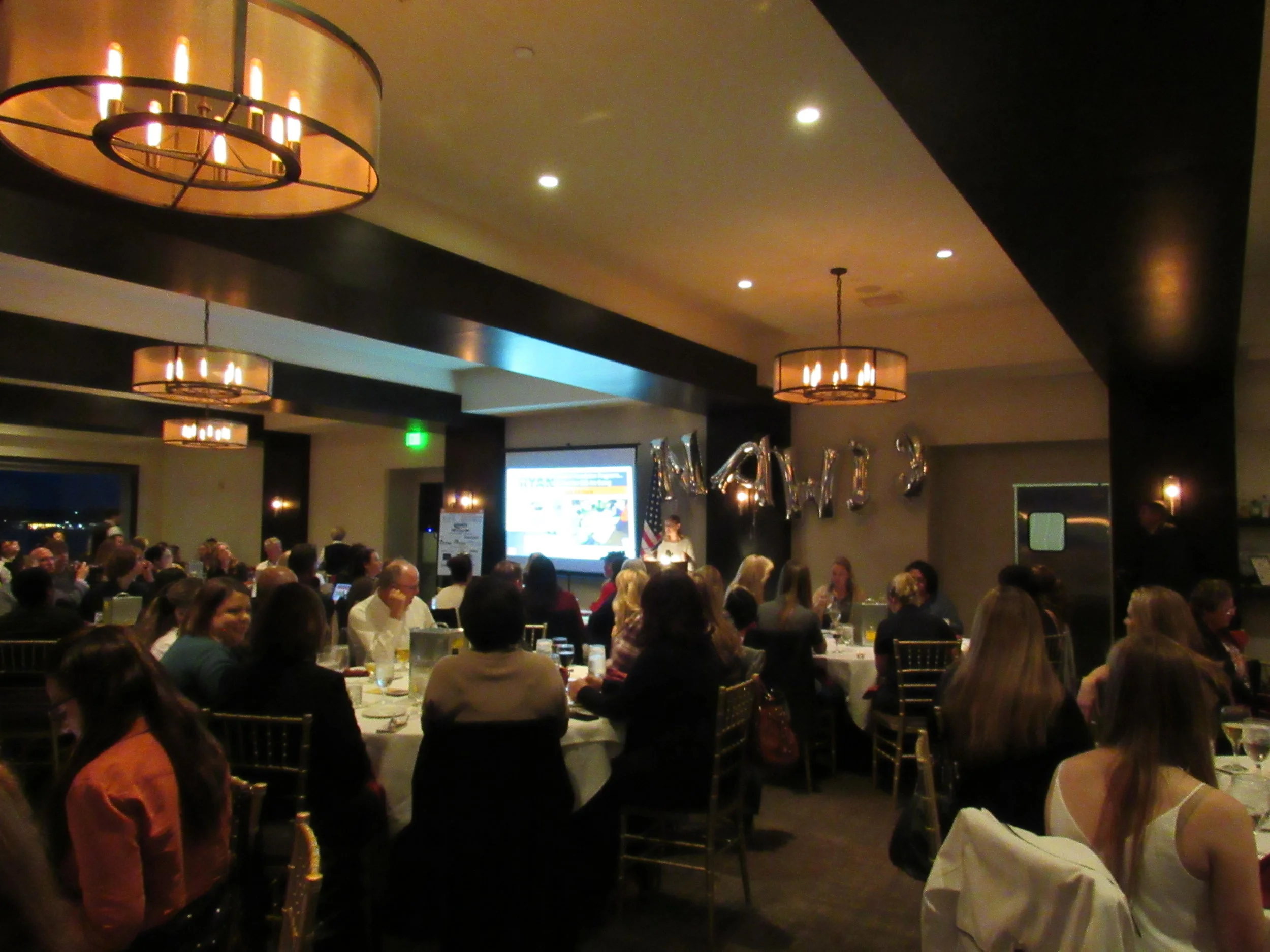 Ballroom full of people