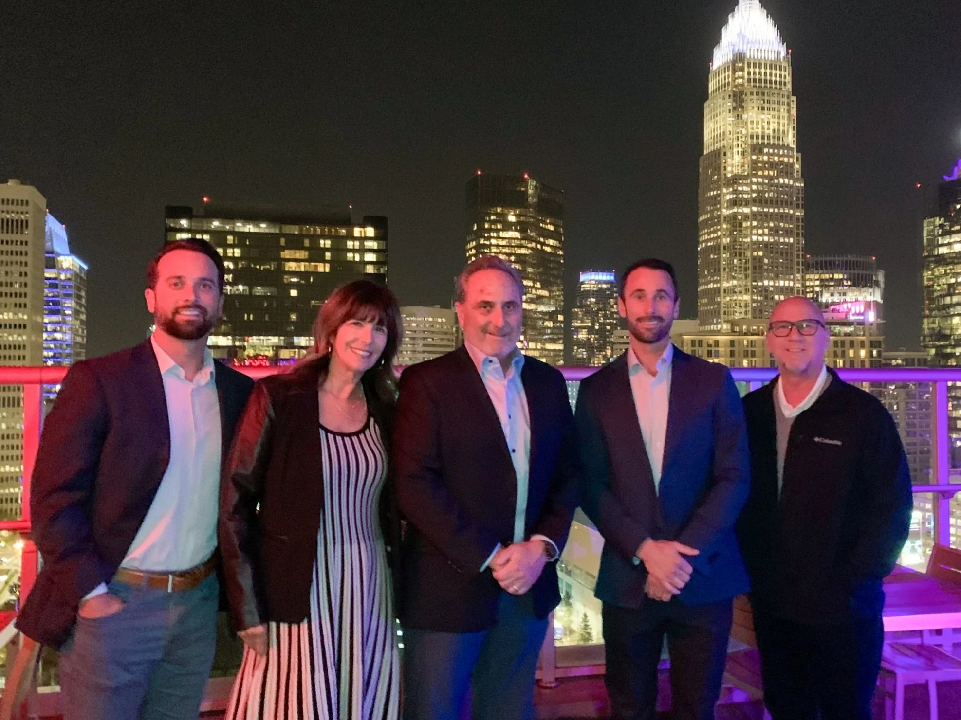  From Left: RMI Landscape Group VP Drew Garcia, RMI Account Executive Greg Garcia, BHHC Sr. VP Chief Marketing Officer Margaret Hatmann, and BHHC Loss Control Supervisor Steve Hamilton 