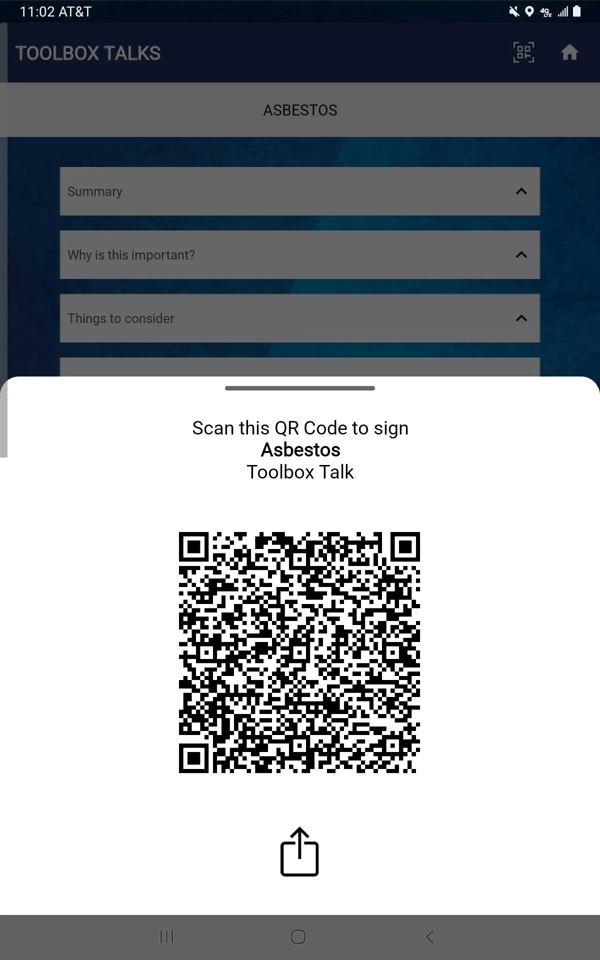 How do I generate QR codes to document toolbox talk attendence ...