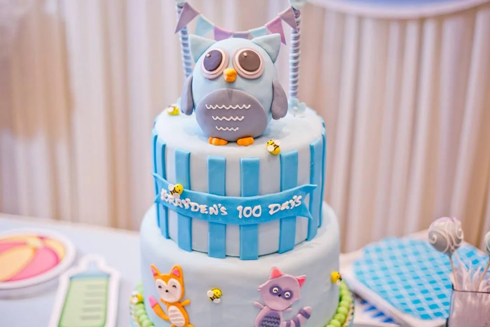 Brayden Little Owl Themed 100 Days Birthday