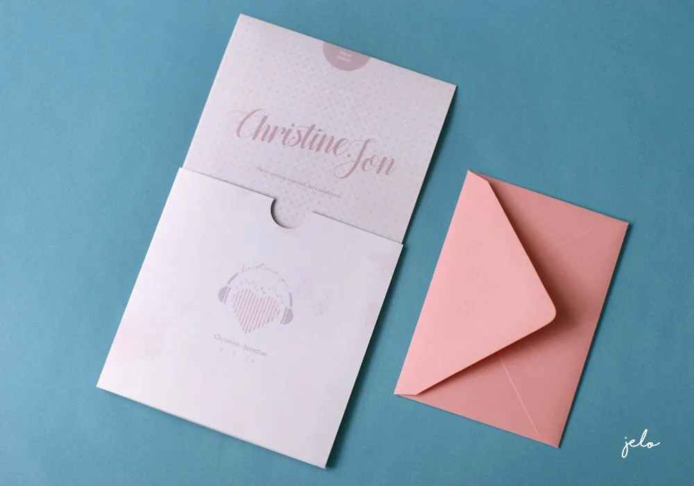 Christine + Jonathan Music Themed Wedding Stationery