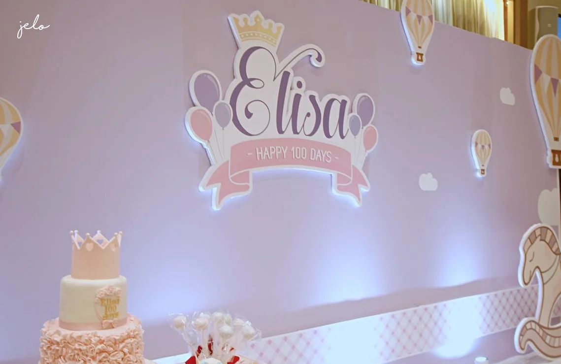 Elisa Air Balloon Themed 100 Days Birthday