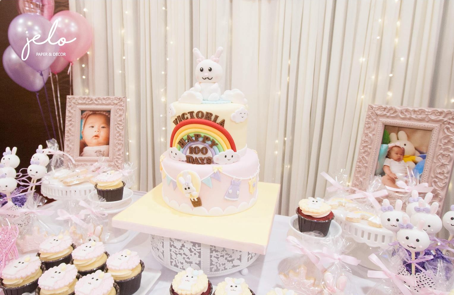Victoria Bunny Themed 100 Days Birthday