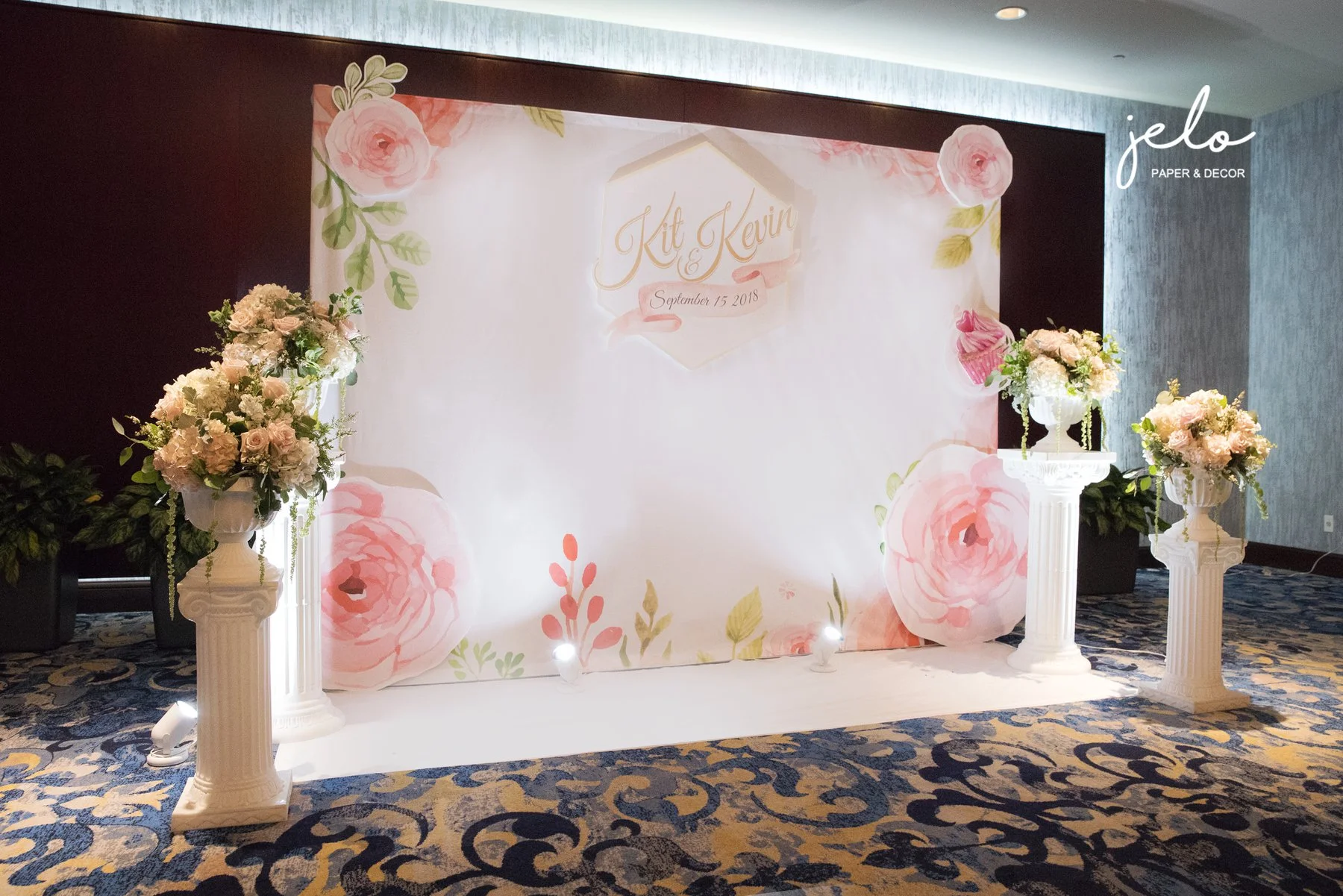 Kit + Kevin Pink Flowers Wedding
