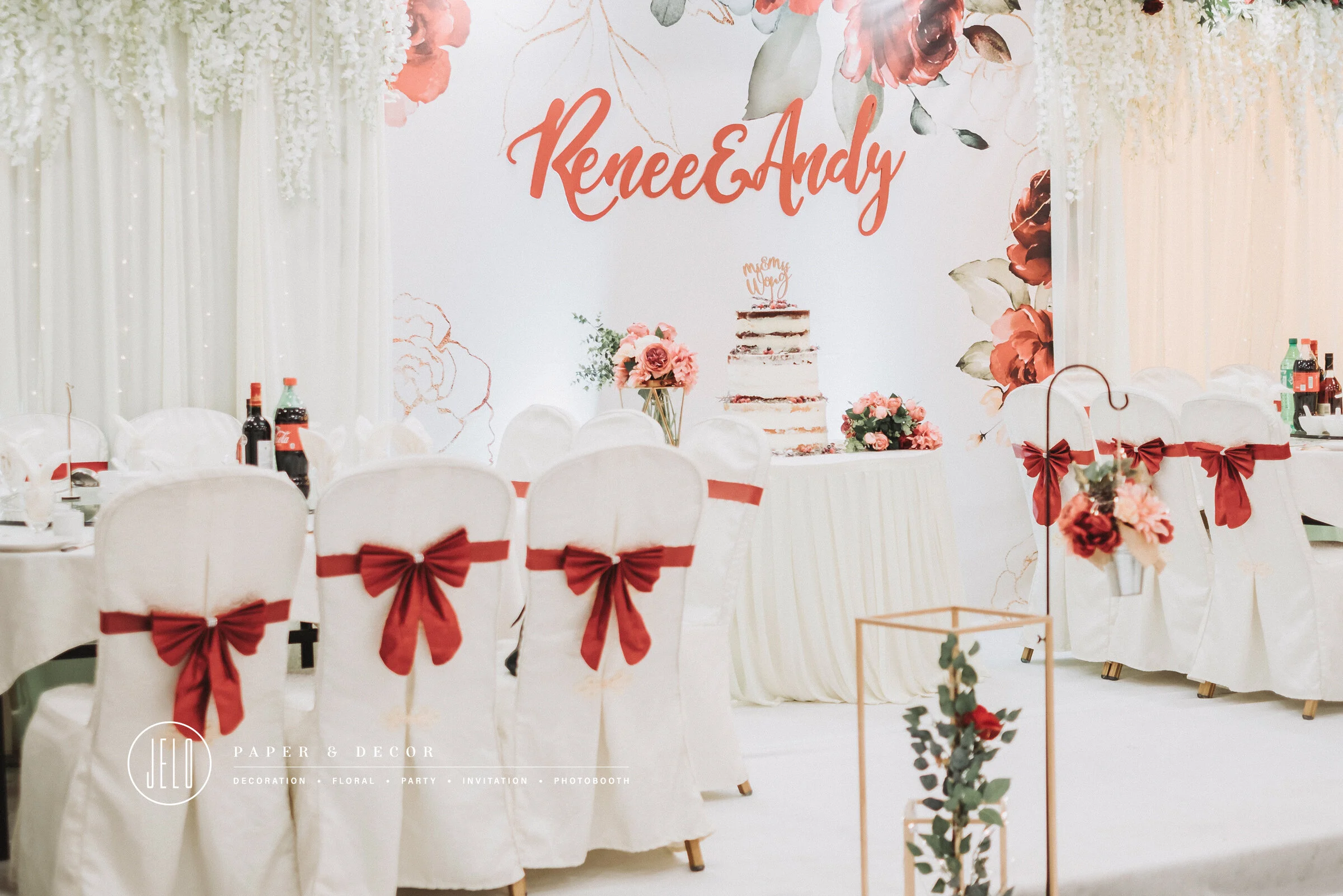 Renee + Andy Red Wedding