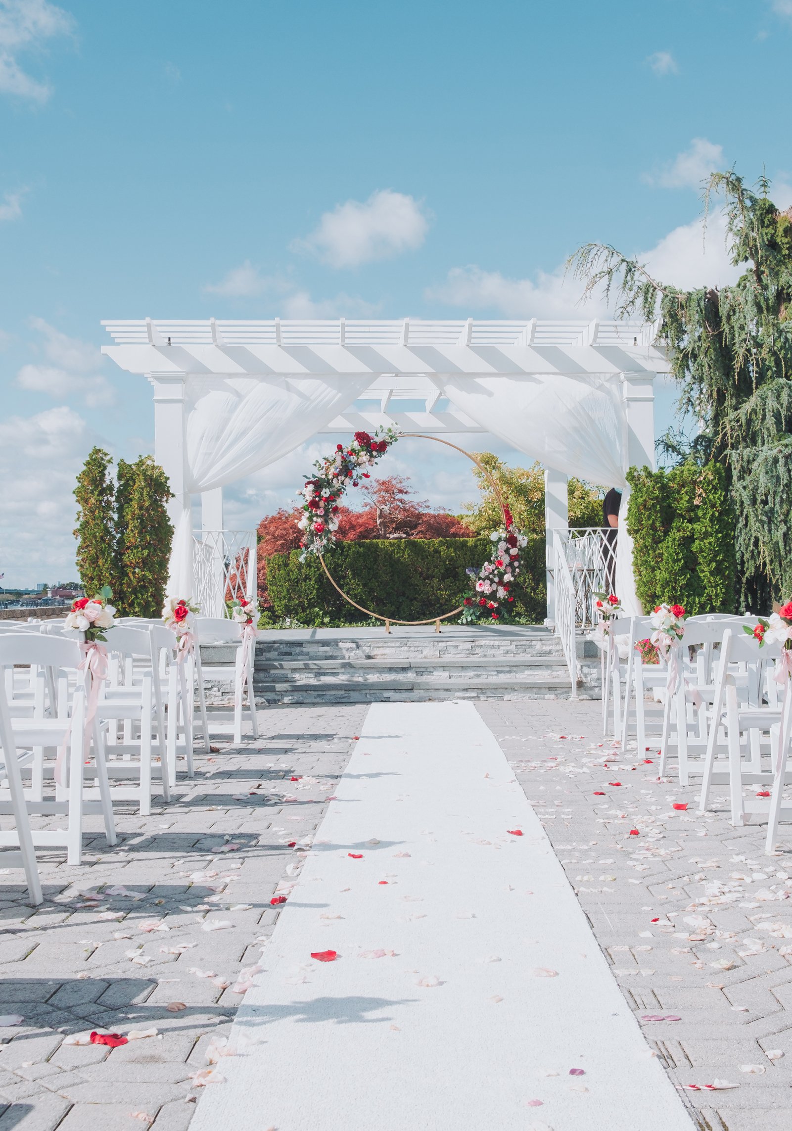 Kelly + Mathew Burgundy Wedding at Marina Del Rey Bronx