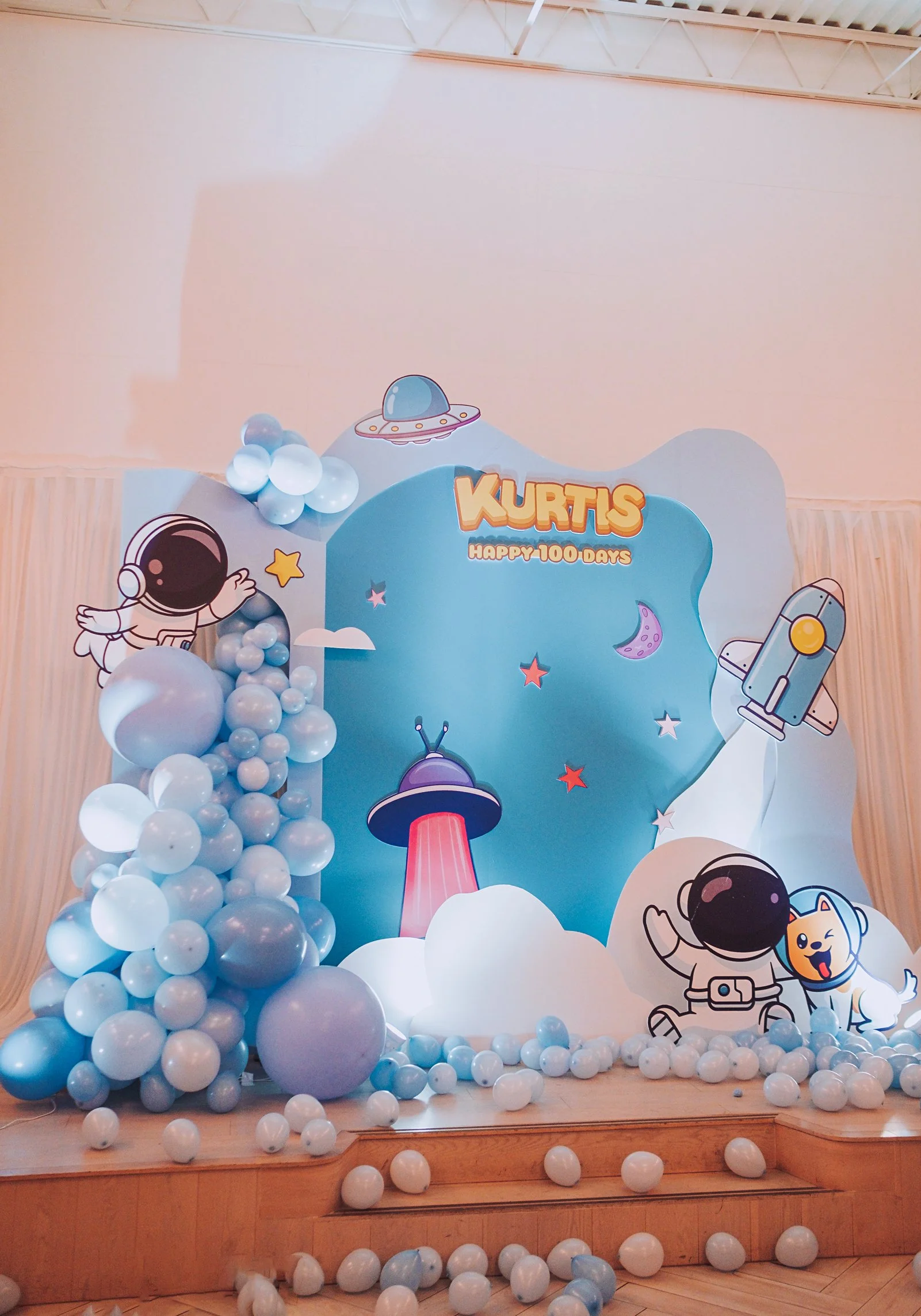 Kurtis Astronaut Themed 100 Days Party at Park Asia Brooklyn