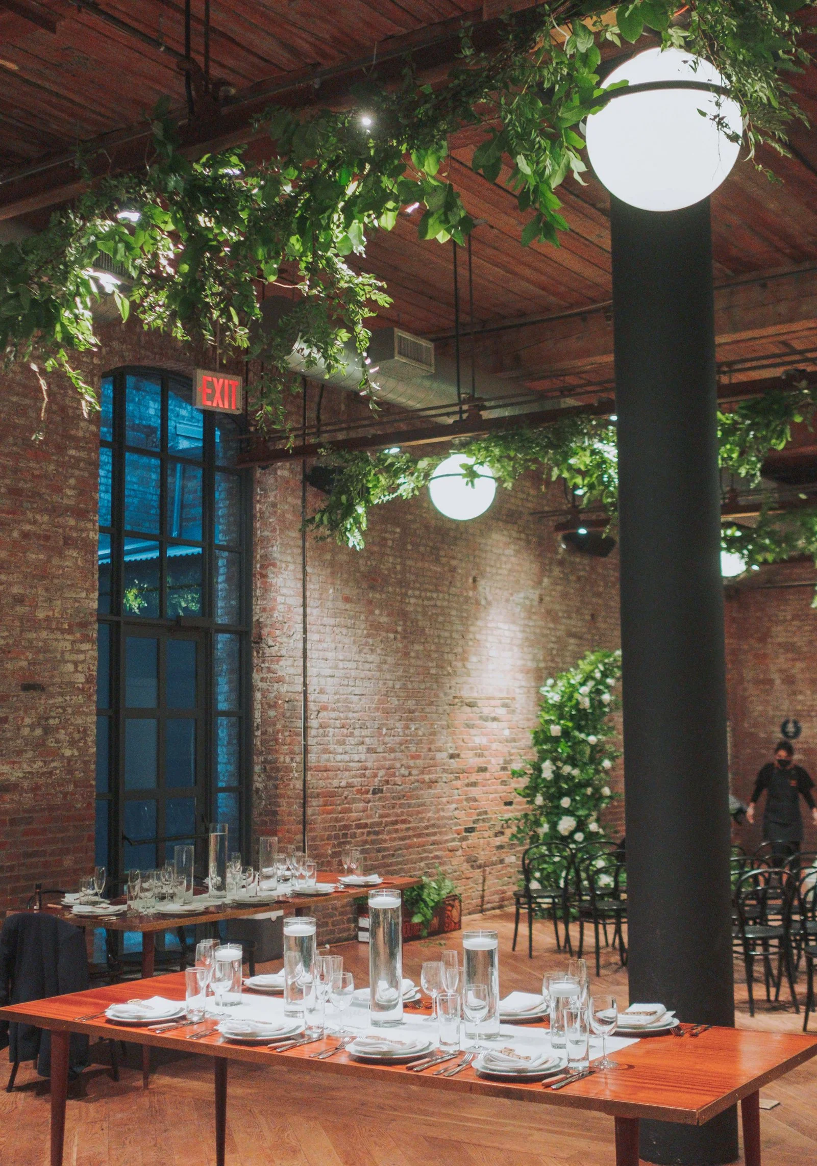 Sarah + Noah's Greenery Themed Wedding at Wythe Hotel Brooklyn