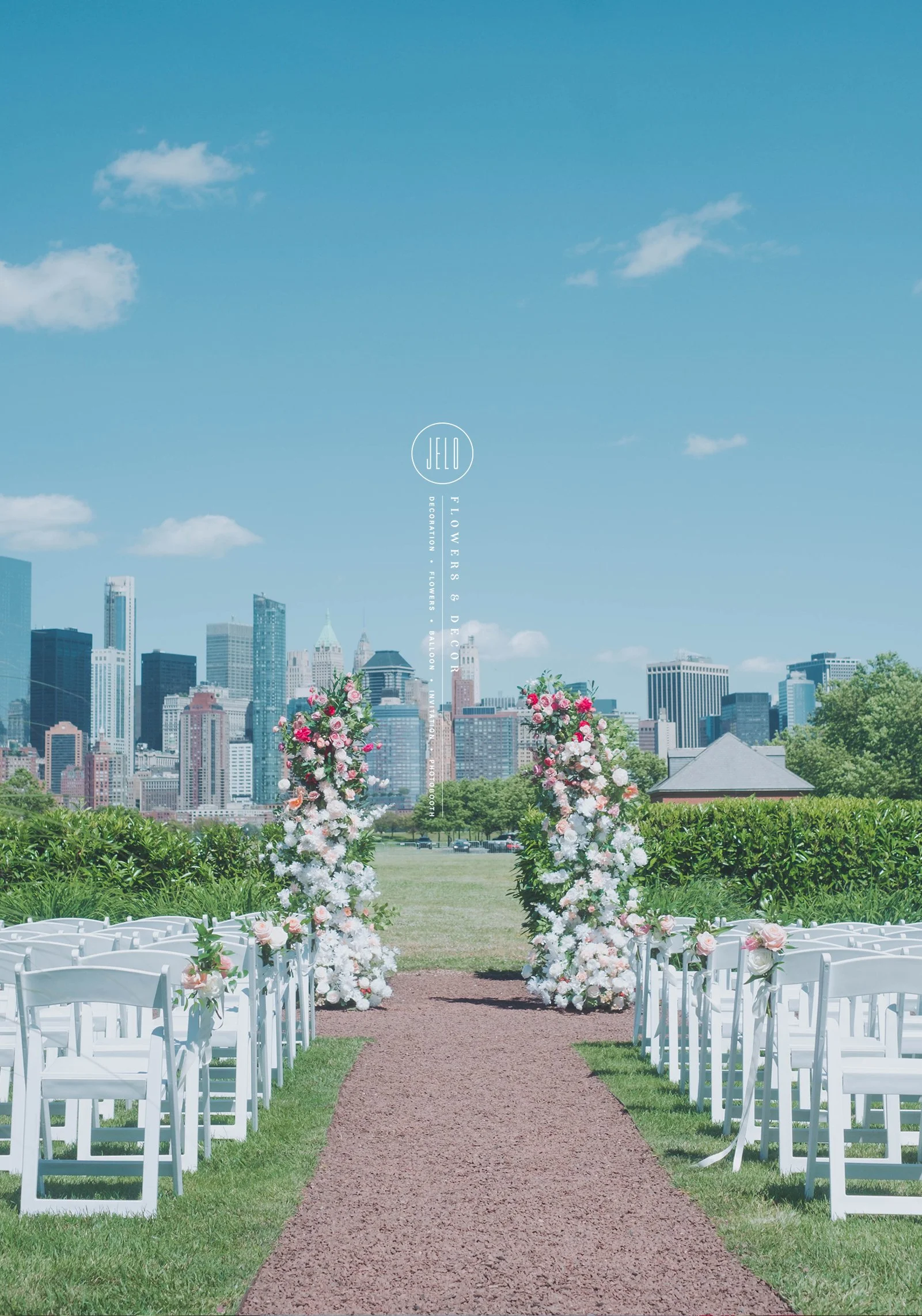 Can + Dan's Pink and White Wedding at Liberty House NJ