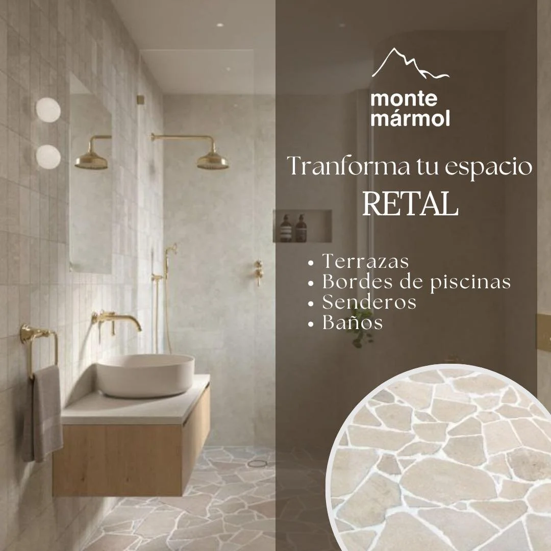 Dale personalidad a cada espacio

El acabado Retal aporta dise&ntilde;o, textura y un toque artesanal a terrazas, bordes de piscina, senderos o ba&ntilde;os.

Eleg&iacute; natural. Eleg&iacute; Montem&aacute;rmol.

🌐 www.montemarmol.com

#Montemarmo