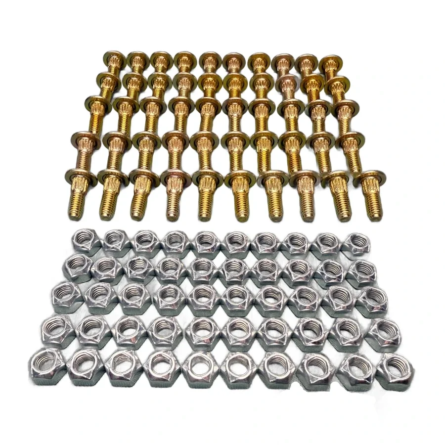 Section Bolt 18mm Ribbed with Locknut - Box of 50