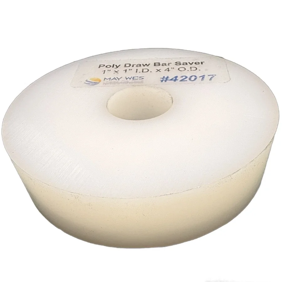 May-Wes MW42017 poly draw bar saver, 1" thick with 1" ID and 4" OD