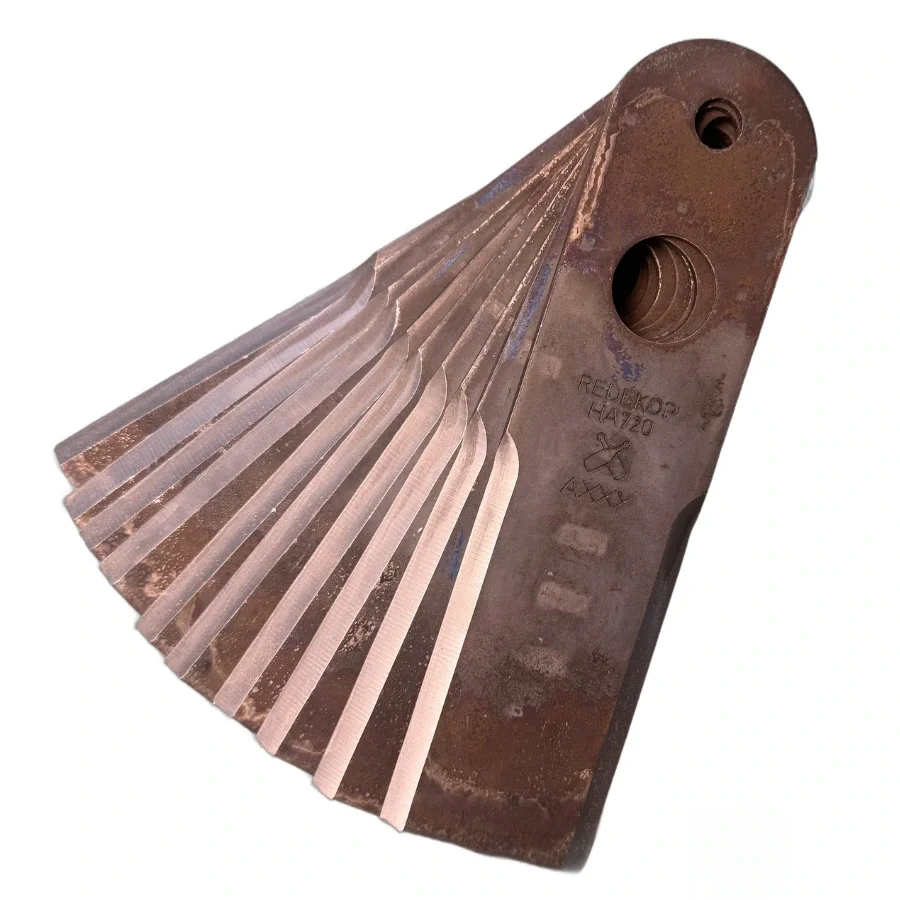 Redekop BK720 HA720 stationary blade kit, 10 pack, for John Deere and AGCO combine choppers