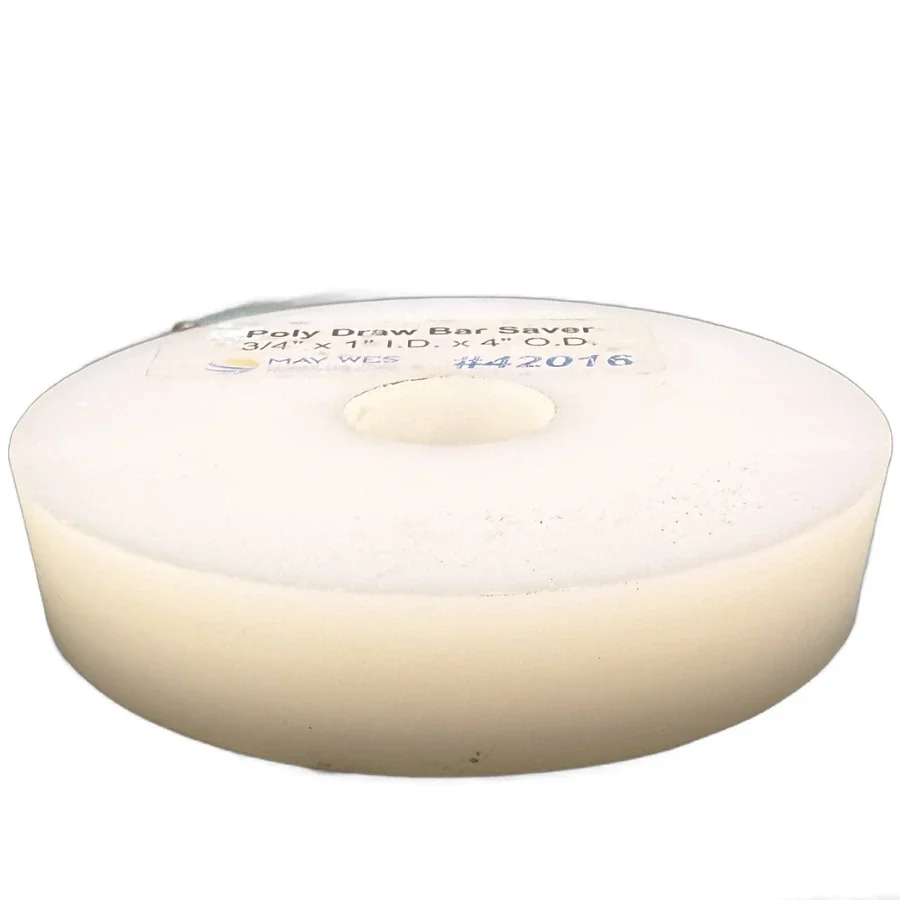 May-Wes MW42016 poly draw bar saver, 3/4" height with 1" ID and 4" OD