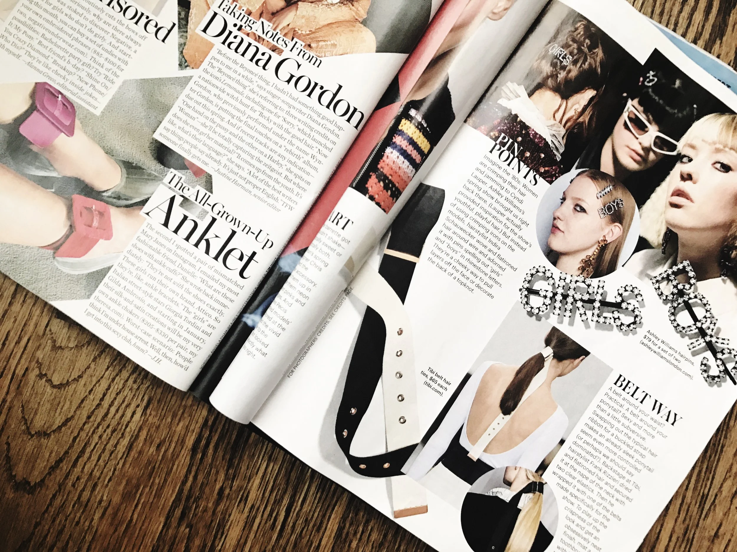 Glamour on the left, allure on the right  