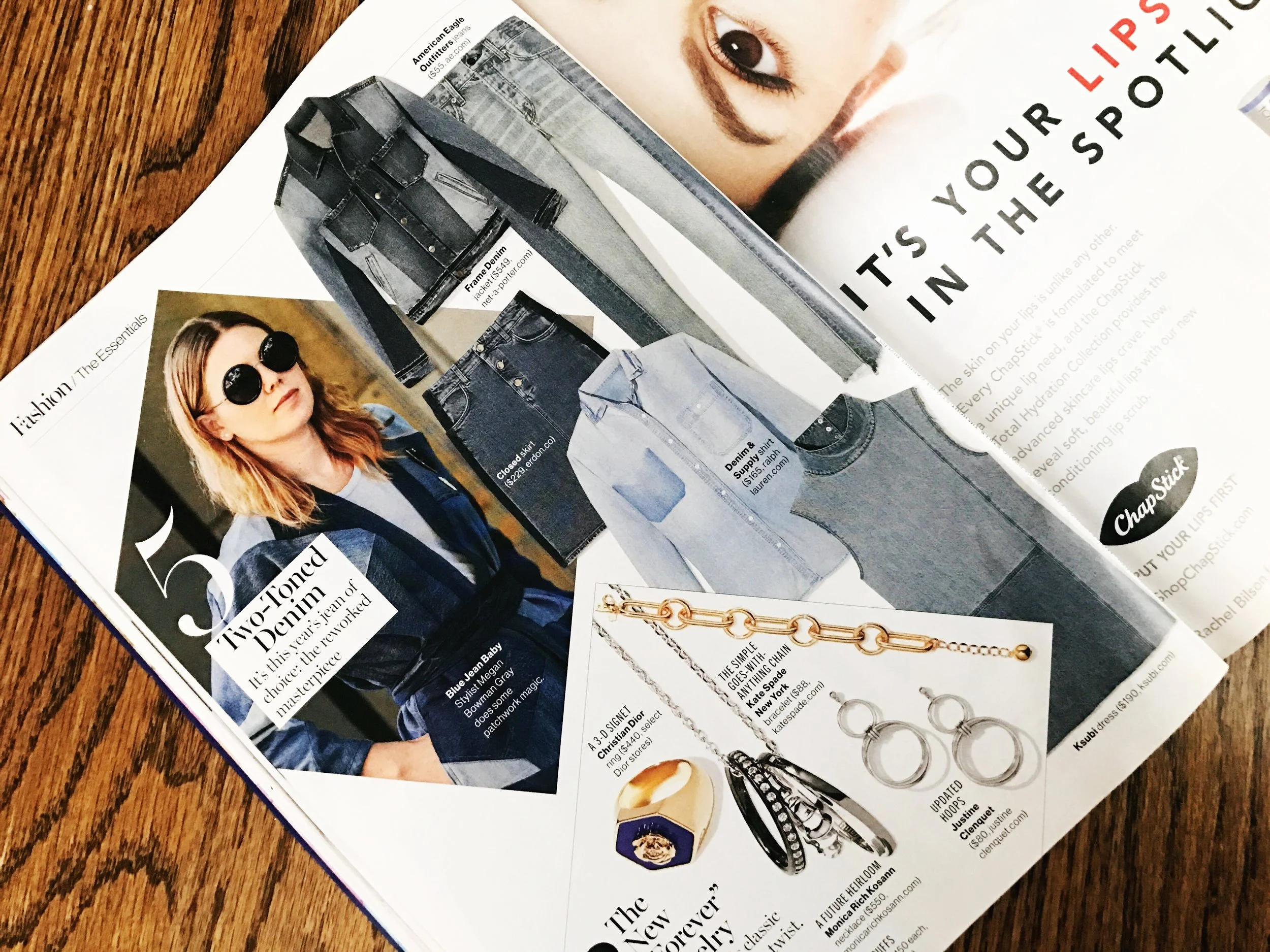 Glamour magazine, my favorite piece is the mock neck dress at the bottom