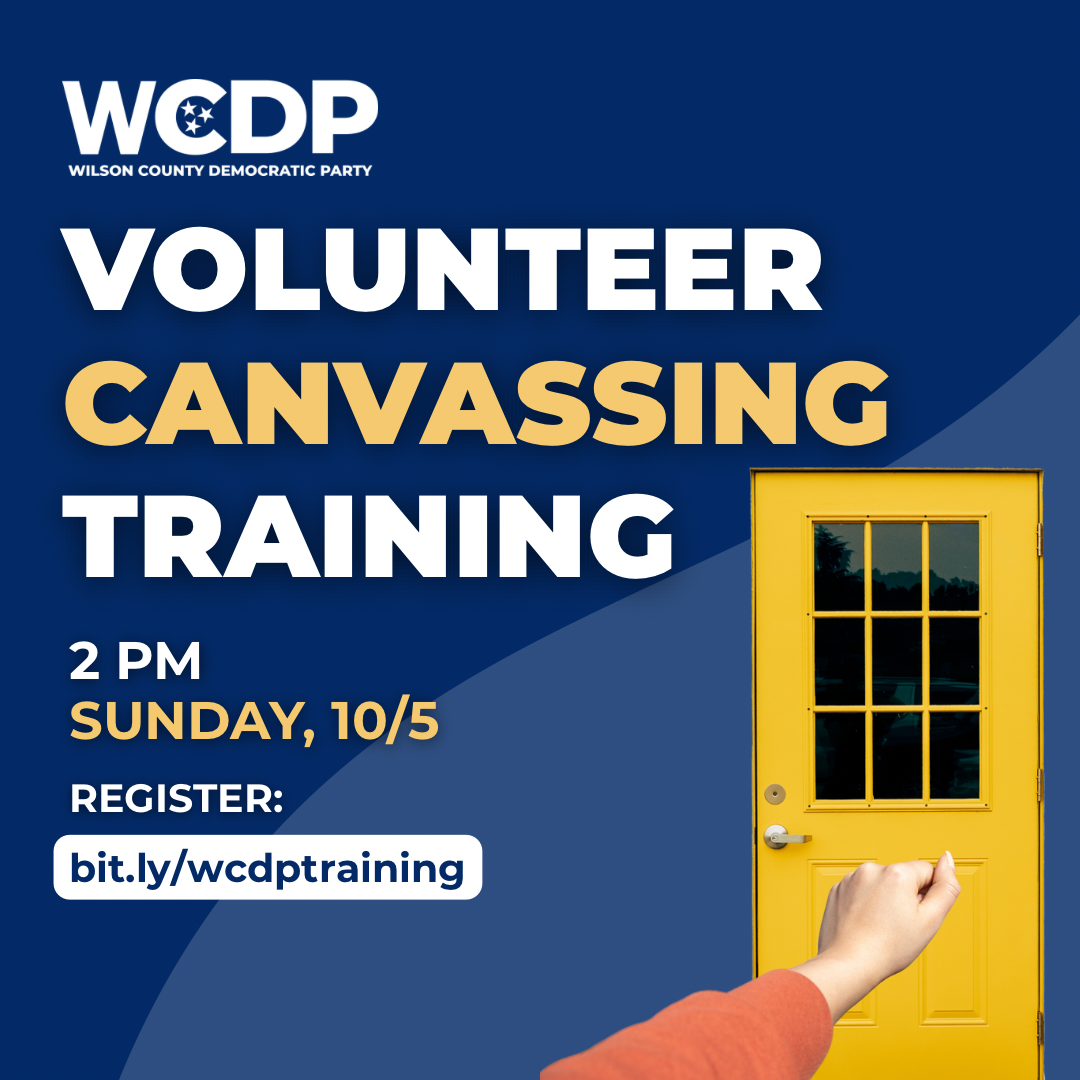 Canvassing (Door Knocking) Event!