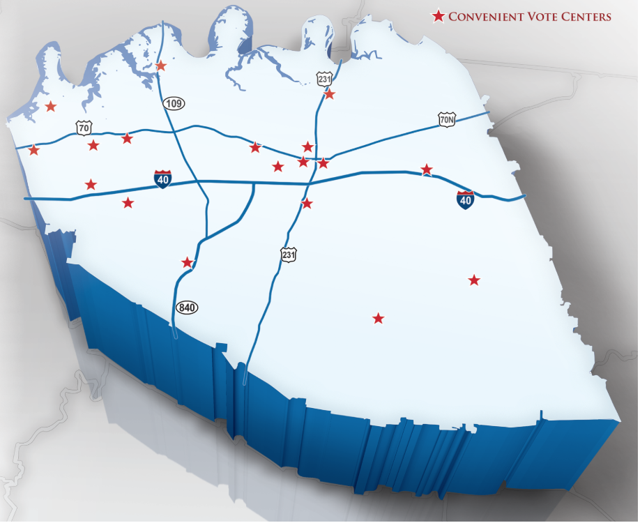 County Primary Early Voting April 15-30