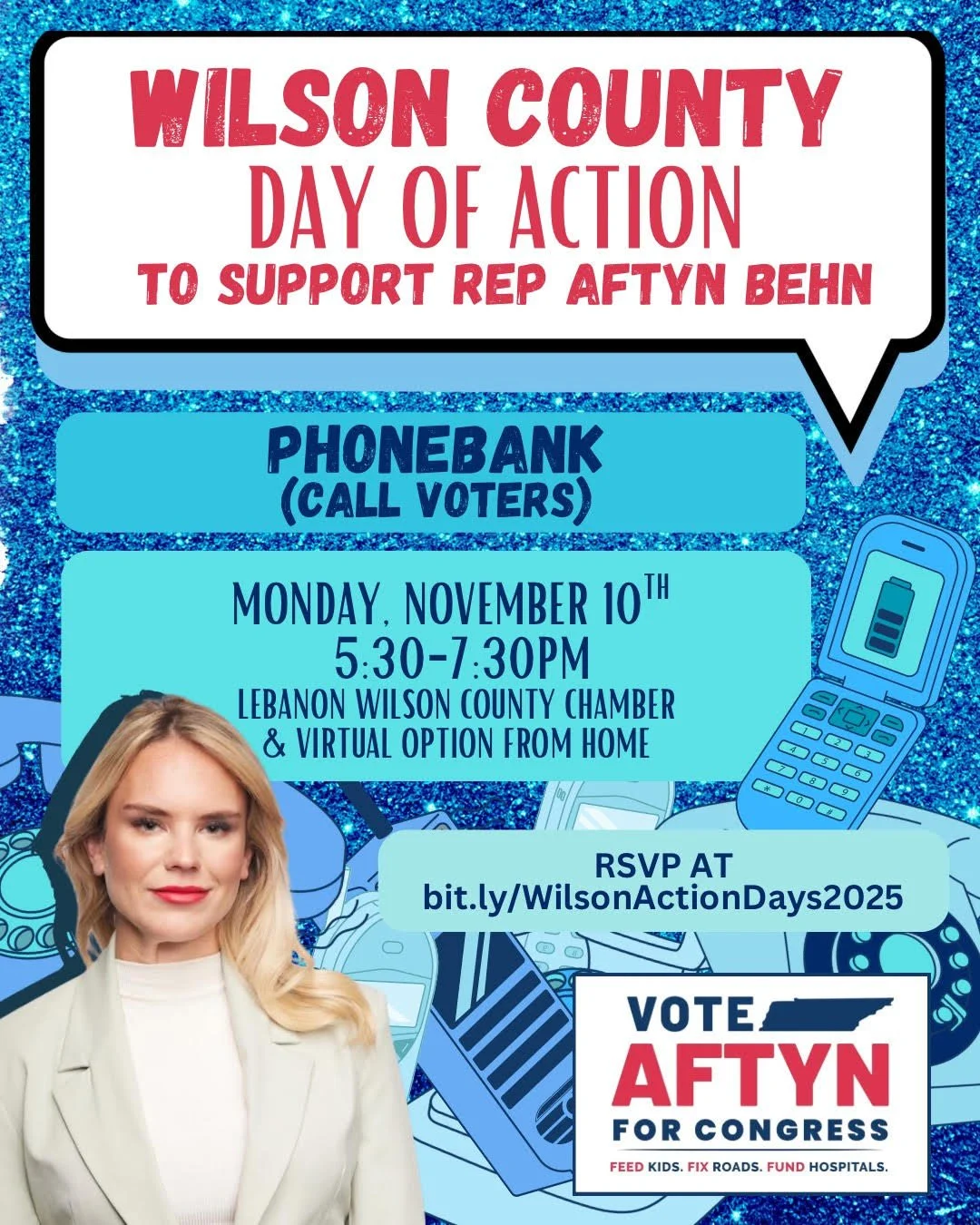 Days of Action to Support Aftyn Behn for Congress