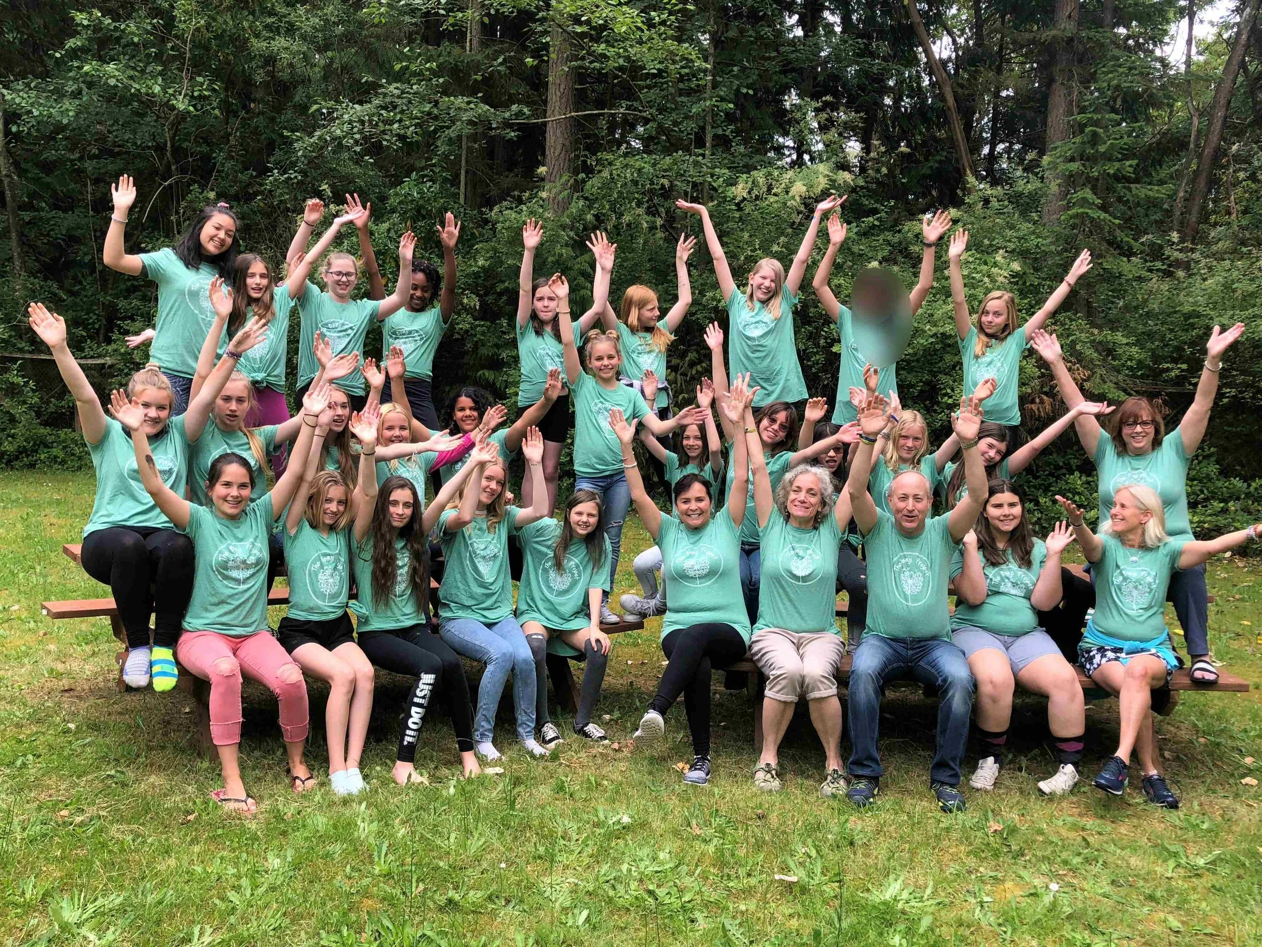 Participants and staff of Benji Camp in June.