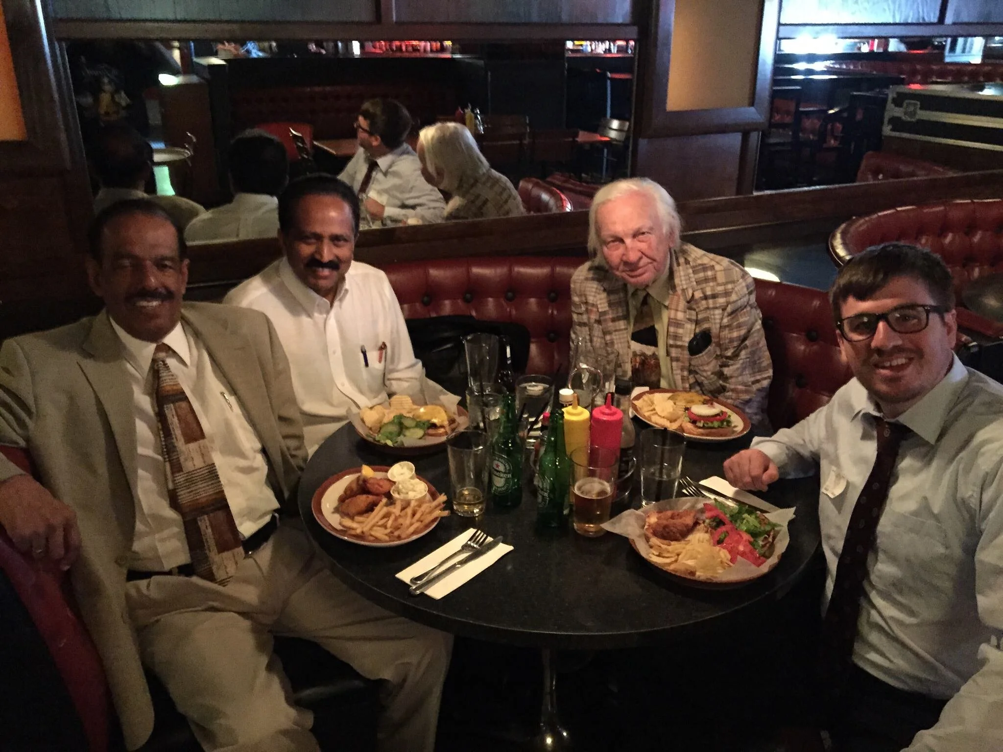 Attorney Jack Schulz Pictured with the Sanitary chemists and technicians union after a hard fought hearing before the michigan employment relations commission