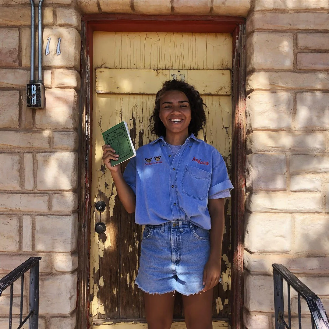 Morgan P. Vickers, recent college grad and current National Trust for Historic Preservation intern, visits historic Green Book sites on Route 66.